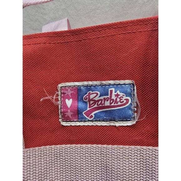 Vintage 2002 Mattel Barbie Red Tote Bag Duffel Bag- Some Flaws- Read Info - Picture 6 of 16